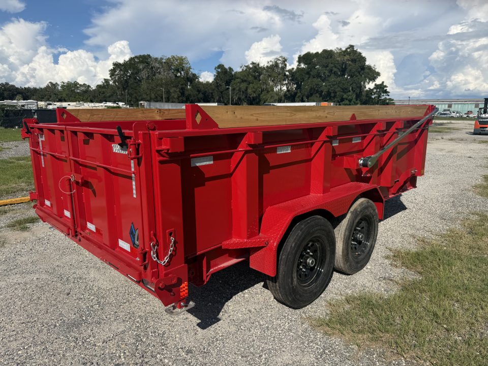 New 2027 Diamond C LPT207 TELESCOPIC DUMP TRAILER 14’X82”; 32”SIDES; SIMOL 15K 2-SPEED DROP LEG JACK; LONG ARM HEAVY DUTY TARP