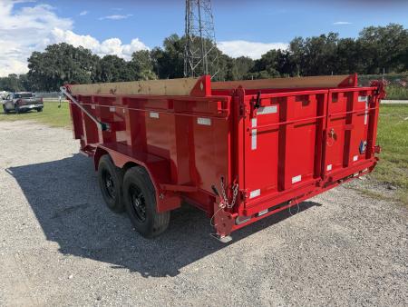 New 2027 Diamond C LPT207 TELESCOPIC DUMP TRAILER 14’X82”; 32”SIDES; SIMOL 15K 2-SPEED DROP LEG JACK; LONG ARM HEAVY DUTY TARP