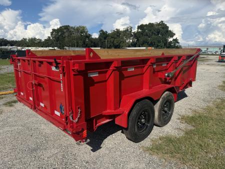 New 2027 Diamond C LPT207 TELESCOPIC DUMP TRAILER 14’X82”; 32”SIDES; SIMOL 15K 2-SPEED DROP LEG JACK; LONG ARM HEAVY DUTY TARP