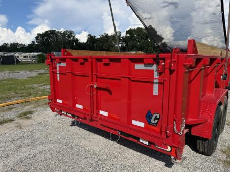 New 2027 Diamond C LPT207 TELESCOPIC DUMP TRAILER 14’X82”; 32”SIDES; SIMOL 15K 2-SPEED DROP LEG JACK; LONG ARM HEAVY DUTY TARP