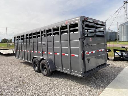New 2027 S&S Manufacturing 24FT GN LIVESTOCK Stock / Stock Combo Trailer