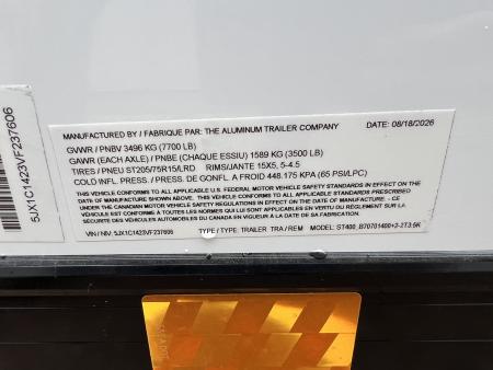 New 2027 ATC 7 X 14 STo 400 Aluminum Cargo / Enclosed Trailer