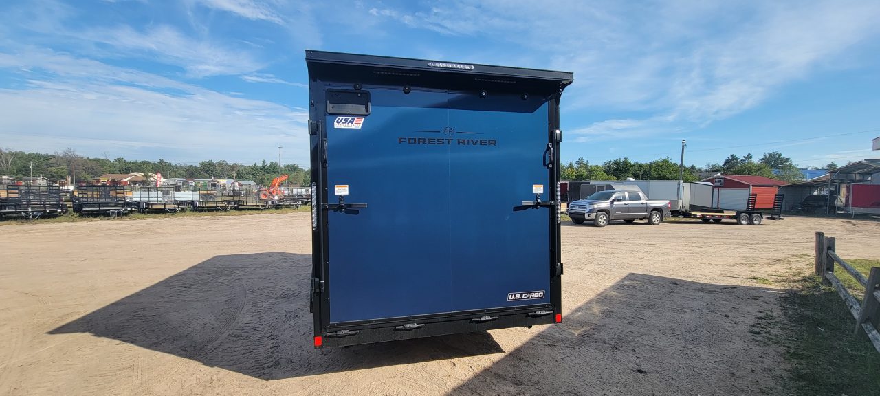 New 2027 US Cargo 7.5X16 INDIGO BLUE UTV 7K Cargo / Enclosed Trailer