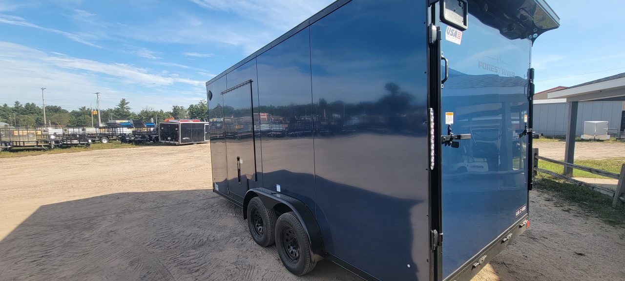 New 2027 US Cargo 7.5X16 INDIGO BLUE UTV 7K Cargo / Enclosed Trailer