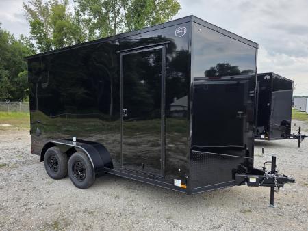 New 2027 US Cargo 7X14 TANDEM AXLE 7 INSIDE 80  TALL RAMP DOOR 080 POLYCORE BLACKOUT SCREWLESS Cargo / Enclosed Trailer