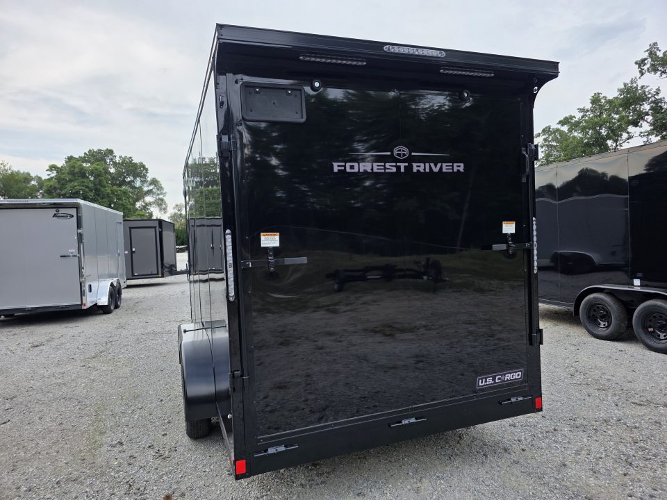 New 2027 US Cargo 7X16 TANDEM AXLE 7 INSIDE 80" TALL RAMP DOOR 080 POLYCORE BLACKOUT SCREWLESS Cargo / Enclosed Trailer