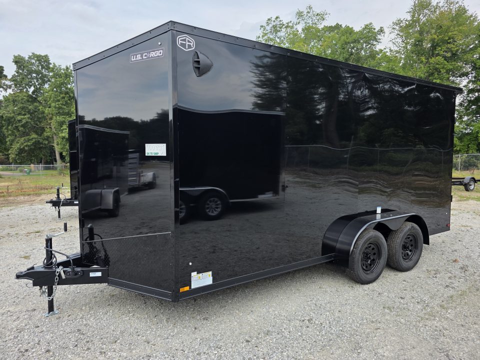 New 2027 US Cargo 7X16 TANDEM AXLE 7 INSIDE 80" TALL RAMP DOOR 080 POLYCORE BLACKOUT SCREWLESS Cargo / Enclosed Trailer