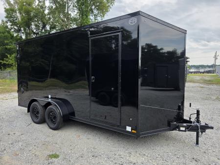 New 2027 US Cargo 7X16 TANDEM AXLE 7 INSIDE 80  TALL RAMP DOOR 080 POLYCORE BLACKOUT SCREWLESS Cargo / Enclosed Trailer