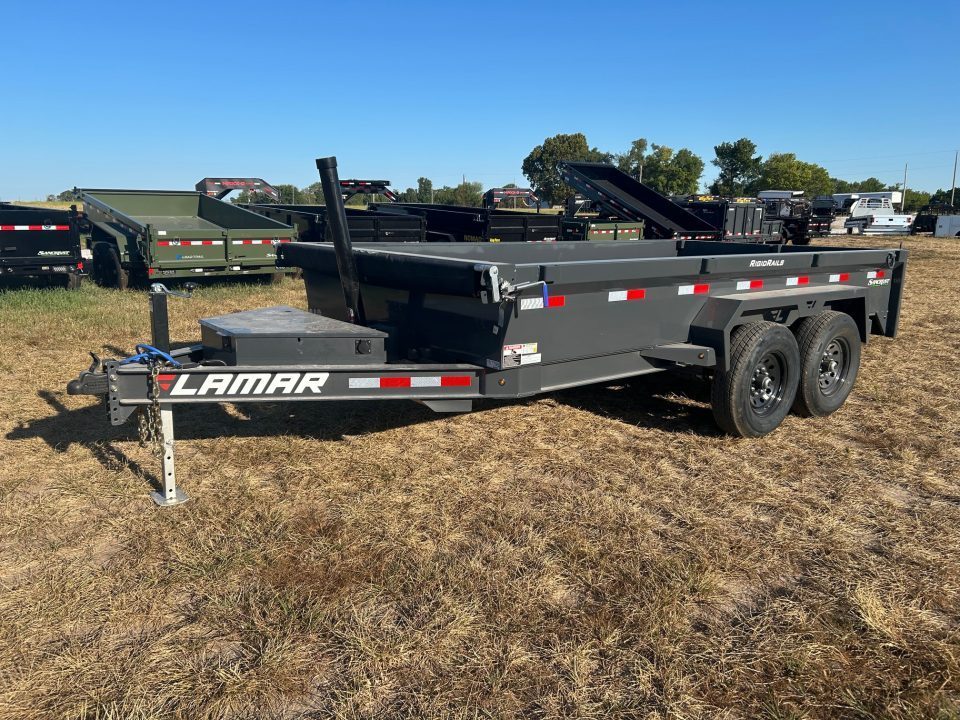 New 2027 Lamar 83x14 Tandem 14K Telescopic Dump w/ 20" Sides
