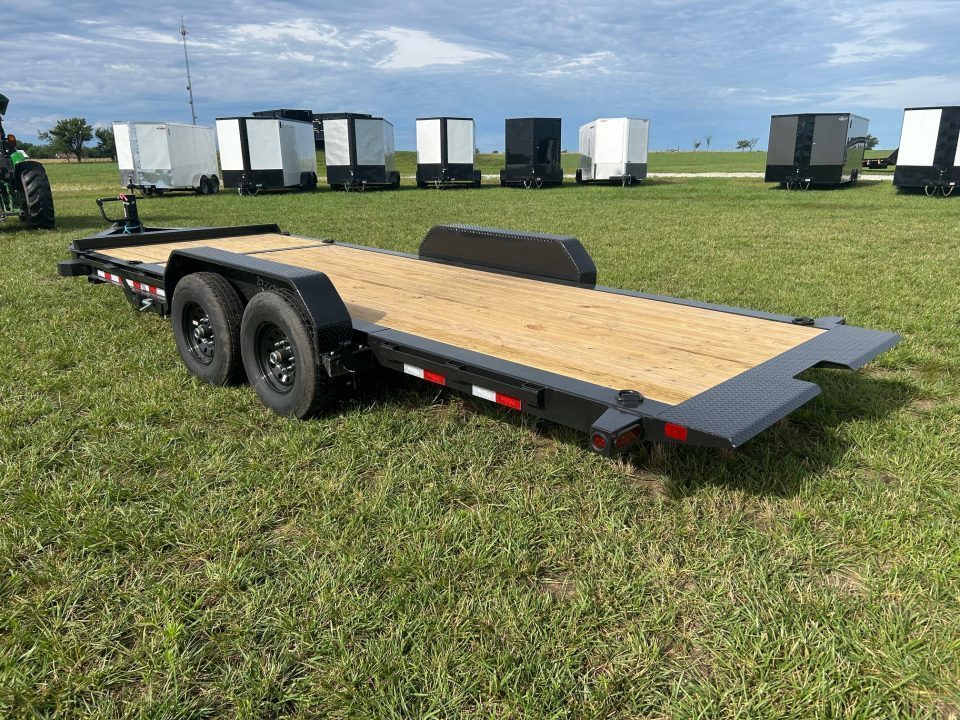 New 2027 Big Tex 83x20 Tandem 15.4K I-Beam Gravity Tilt w/ 4' Stationary, Toolbox, & Fork Holders