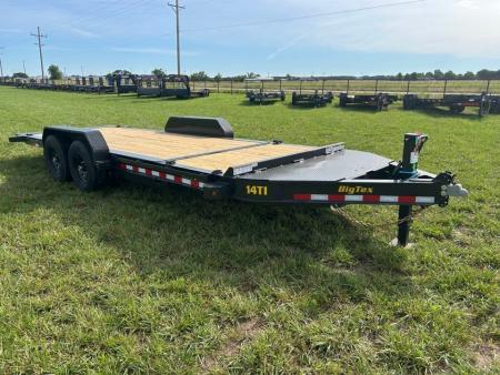 New 2027 Big Tex 83x20 Tandem 15.4K I-Beam Gravity Tilt w/ 4' Stationary, Toolbox, & Fork Holders