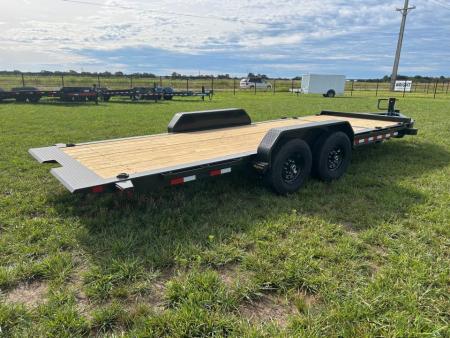 New 2027 Big Tex 83x20 Tandem 15.4K I-Beam Gravity Tilt w/ 4' Stationary, Toolbox, & Fork Holders