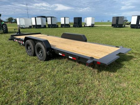 New 2027 Big Tex 83x20 Tandem 15.4K I-Beam Gravity Tilt w/ 4' Stationary, Toolbox, & Fork Holders