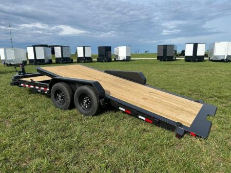 New 2027 Big Tex 83x20 Tandem 15.4K I-Beam Gravity Tilt w/ 4' Stationary, Toolbox, & Fork Holders