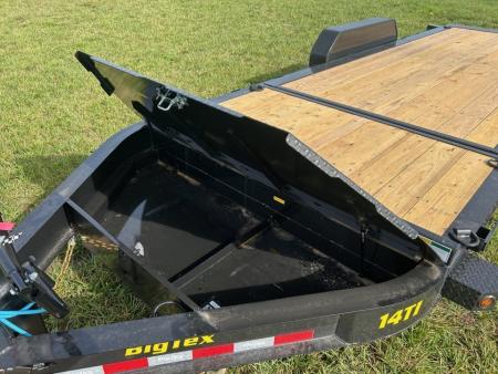 New 2027 Big Tex 83x20 Tandem 15.4K I-Beam Gravity Tilt w/ 4' Stationary, Toolbox, & Fork Holders