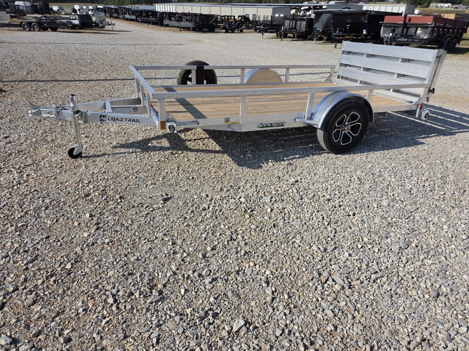 New 2027 Load Trail 77X12 SINGLE AXLE ALUMINUM UTILITY W/BI-FOLD GATE & SPARE