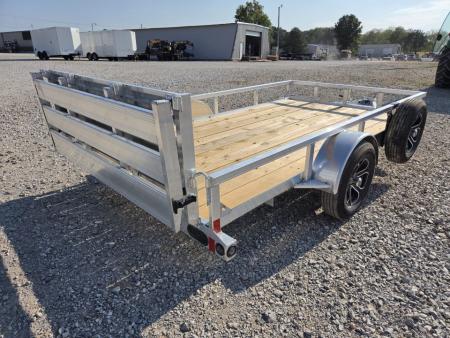 New 2027 Load Trail 77X12 SINGLE AXLE ALUMINUM UTILITY W/BI-FOLD GATE & SPARE