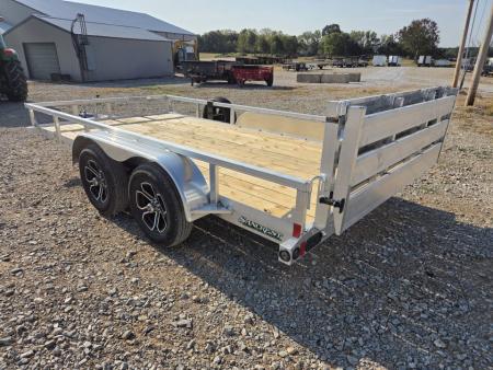 New 2027 Load Trail 83X14 TANDEM 7K ALUMINUM UTILITY W/BI-FOLD GATE & SPARE