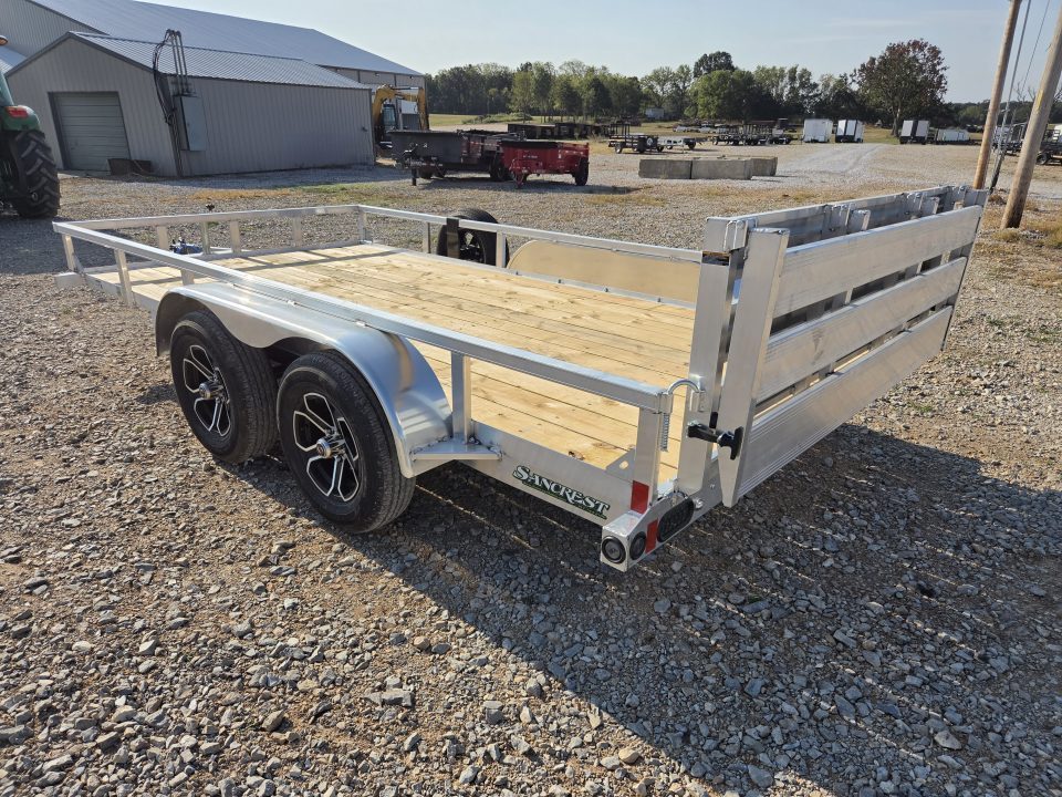 New 2027 Load Trail 83X14 TANDEM 7K ALUMINUM UTILITY W/BI-FOLD GATE & SPARE