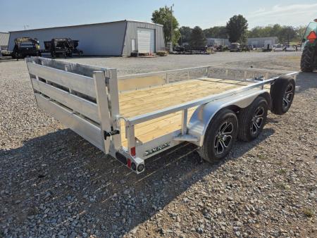 New 2027 Load Trail 83X14 TANDEM 7K ALUMINUM UTILITY W/BI-FOLD GATE & SPARE