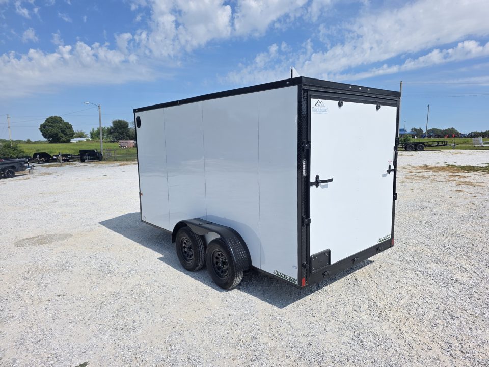 New 2027 Rock Solid Cargo 7x14 Tandem 7K Cargo w/ .080 Polycore, Aluminum Wheels, & 7' Interior Height Cargo / Enclosed Trailer