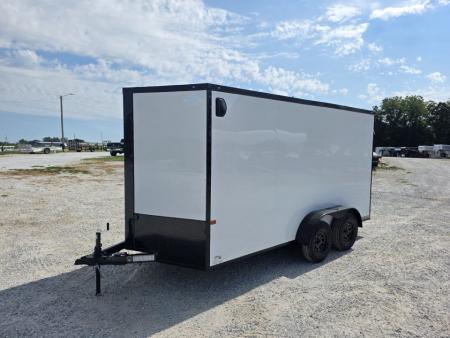 New 2027 Rock Solid Cargo 7x14 Tandem 7K Cargo w/ .080 Polycore, Aluminum Wheels, & 7' Interior Height Cargo / Enclosed Trailer