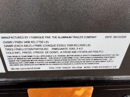 New 2027 ATC 7.5 X 16 STo 400 Aluminum Cargo / Enclosed Trailer