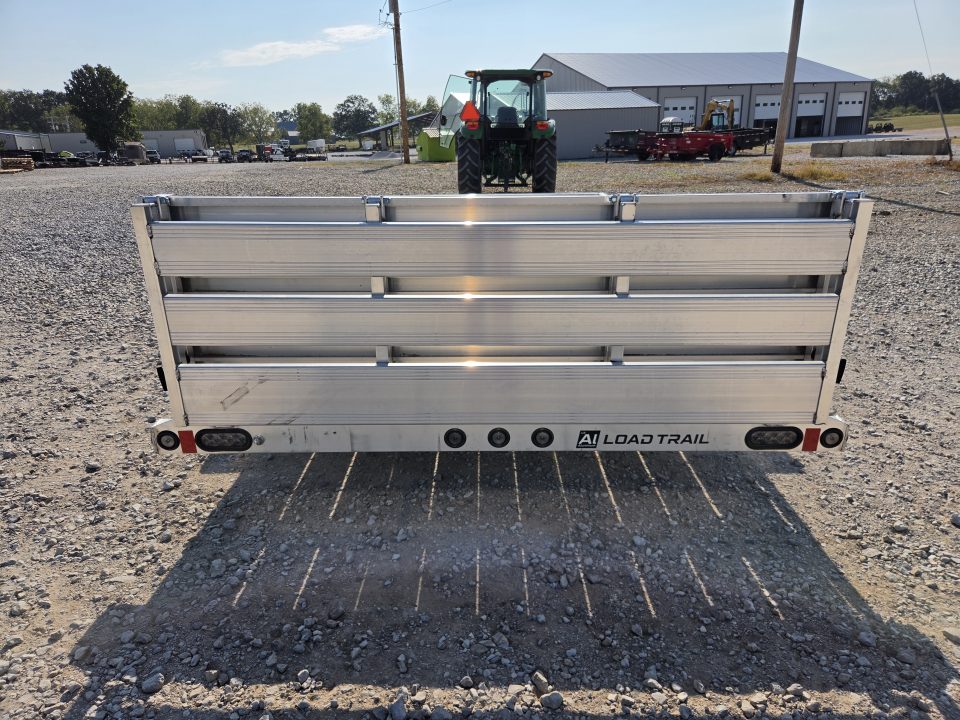 New 2027 Load Trail 83X14 SINGLE AXLE ALUMINUM UTILITY W/TUBE TOP WOOD FLOOR & BI-FOLD GATE