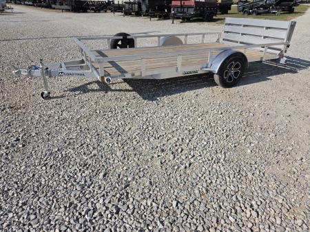 New 2027 Load Trail 83X14 SINGLE AXLE ALUMINUM UTILITY W/TUBE TOP WOOD FLOOR & BI-FOLD GATE
