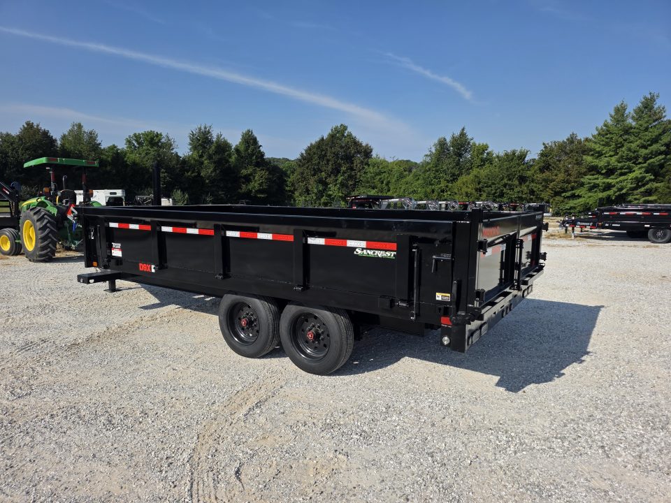 New 2027 MAXX-D 96 X 16 D9X TANDEM DECK OVER DUMP W/ 24" FOLD DOWN SIDES/ 7GA FLOOR/ 10GA SIDES/ SLIDE IN RAMPS