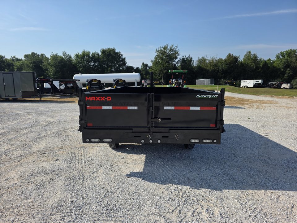 New 2027 MAXX-D 96 X 16 D9X TANDEM DECK OVER DUMP W/ 24" FOLD DOWN SIDES/ 7GA FLOOR/ 10GA SIDES/ SLIDE IN RAMPS