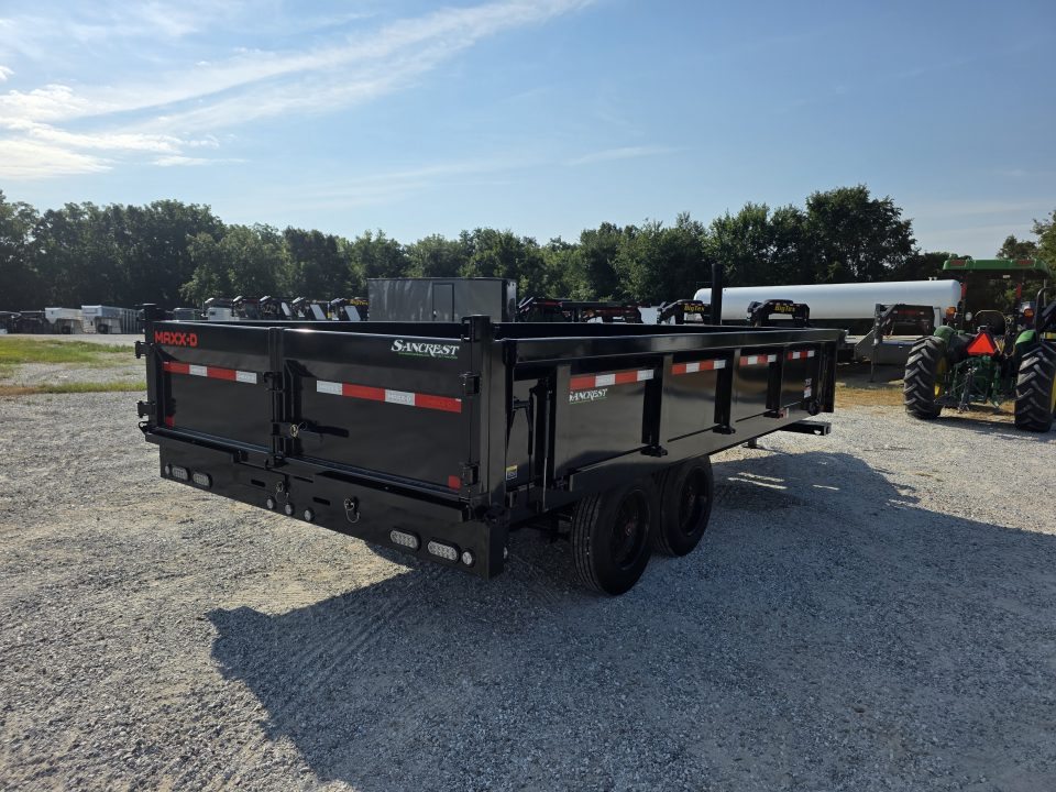 New 2027 MAXX-D 96 X 16 D9X TANDEM DECK OVER DUMP W/ 24" FOLD DOWN SIDES/ 7GA FLOOR/ 10GA SIDES/ SLIDE IN RAMPS