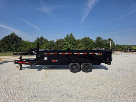 New 2027 MAXX-D 96 X 16 D9X TANDEM DECK OVER DUMP W/ 24" FOLD DOWN SIDES/ 7GA FLOOR/ 10GA SIDES/ SLIDE IN RAMPS