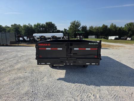 New 2027 MAXX-D 96 X 16 D9X TANDEM DECK OVER DUMP W/ 24" FOLD DOWN SIDES/ 7GA FLOOR/ 10GA SIDES/ SLIDE IN RAMPS