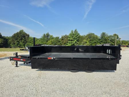 New 2027 MAXX-D 96 X 16 D9X TANDEM DECK OVER DUMP W/ 24" FOLD DOWN SIDES/ 7GA FLOOR/ 10GA SIDES/ SLIDE IN RAMPS