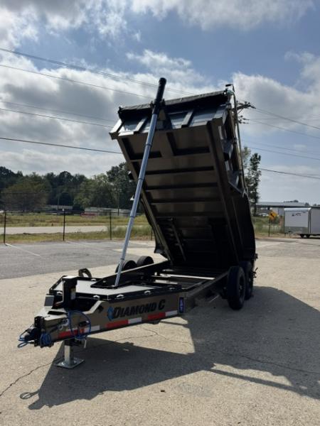 New 2027 Diamond C 82x14' Dump, 2' Sides, 3-Way Gate, Ramps LPT207