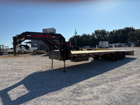 New 2027 MAXX-D 102X30 25K GOOSENECK W / MAX RAMPS & HYDRO JACKS