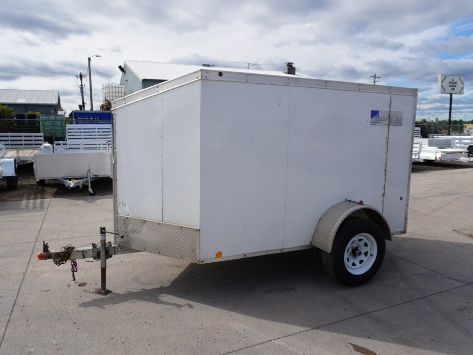 Used 2012 Ameralite 5x8ft Cargo / Enclosed Trailer