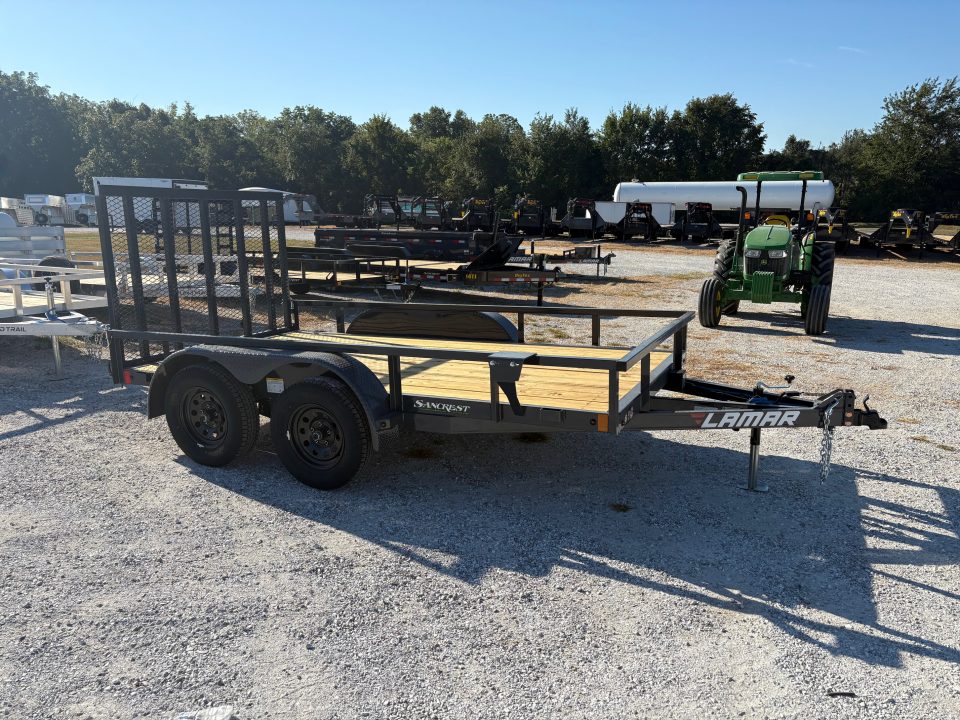 New 2027 Lamar 77X12 TANDEM 7K UTILITY W / 4FT RAMP GATE
