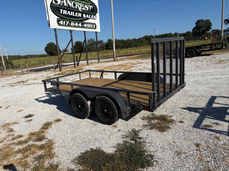 New 2027 Lamar 77X12 TANDEM 7K UTILITY W / 4FT RAMP GATE