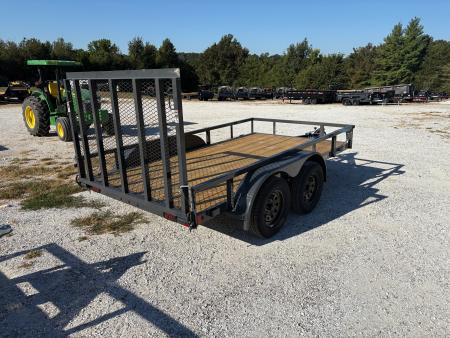 New 2027 Lamar 77X12 TANDEM 7K UTILITY W / 4FT RAMP GATE