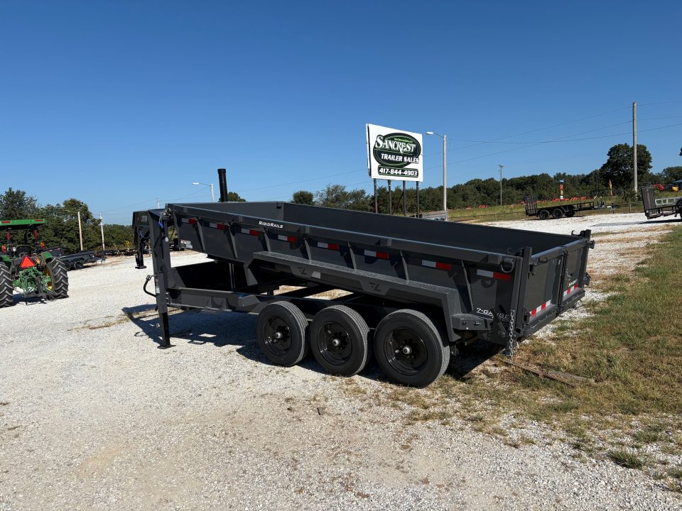 New 2027 Lamar 83X16 TRIPLE 21K GOOSENECK TELESCOPIC DUMP W / 24" SIDES