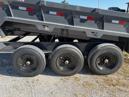 New 2027 Lamar 83X16 TRIPLE 21K GOOSENECK TELESCOPIC DUMP W / 24" SIDES