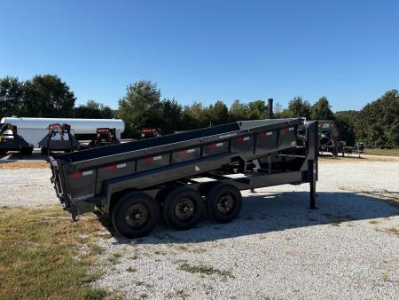 New 2027 Lamar 83X16 TRIPLE 21K GOOSENECK TELESCOPIC DUMP W / 24" SIDES
