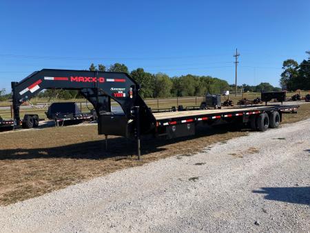 New 2027 MAXX-D 102X36 TANDEM 25.9K GN HYDROTAIL W/ STEEL RUNNERS, HYDROJACKS, LOAD LIGHTS & WIRELESS REMOTE Flatbed Trailer