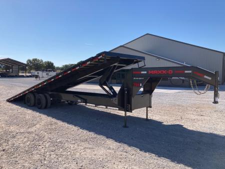 New 2027 MAXX-D 102x32 TANDEM 25K GN FULL TILT W/ HYDROJACKS & WIRELESS REMOTE Tilt Trailer