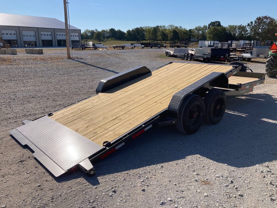 New 2027 MAXX-D 83X22 TANDEM 16K TILT W/ 6' STATIONARY DECK, 16' TILT DECK & TOOLBOX Tilt Trailer