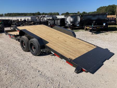 New 2027 MAXX-D 83X22 TANDEM 16K TILT W/ 6' STATIONARY DECK, 16' TILT DECK & TOOLBOX Tilt Trailer