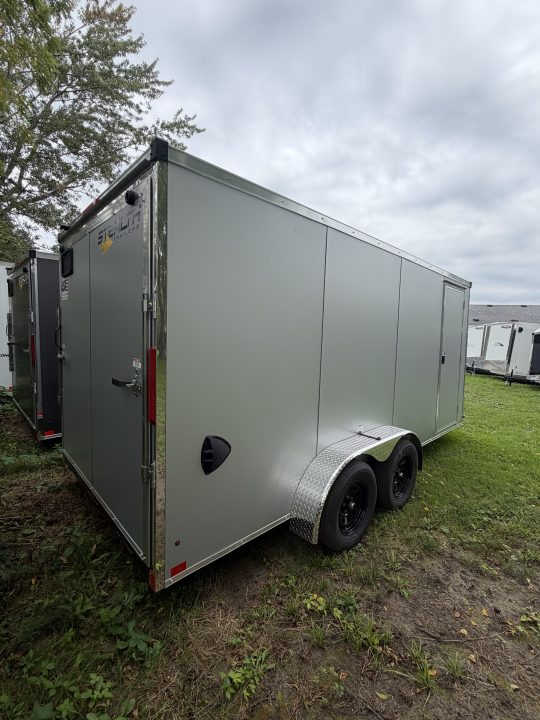 New 2026 Stealth 7 X 16 Cargo / Enclosed Trailer with Ramp Door and 6ft 6in interior Height Light Lid Roof