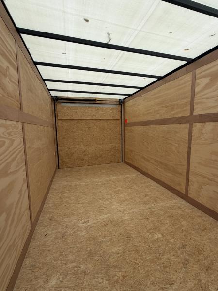 New 2026 Stealth 7 X 16 Cargo / Enclosed Trailer with Ramp Door and 6ft 6in interior Height Light Lid Roof
